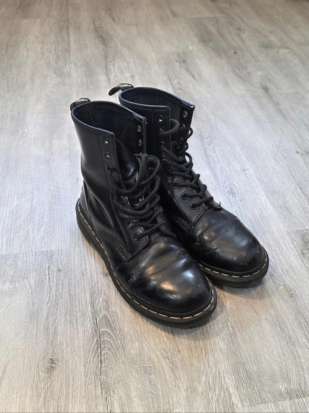 Dr. Martens 1460 W Combat Boots Black US 7 Womens